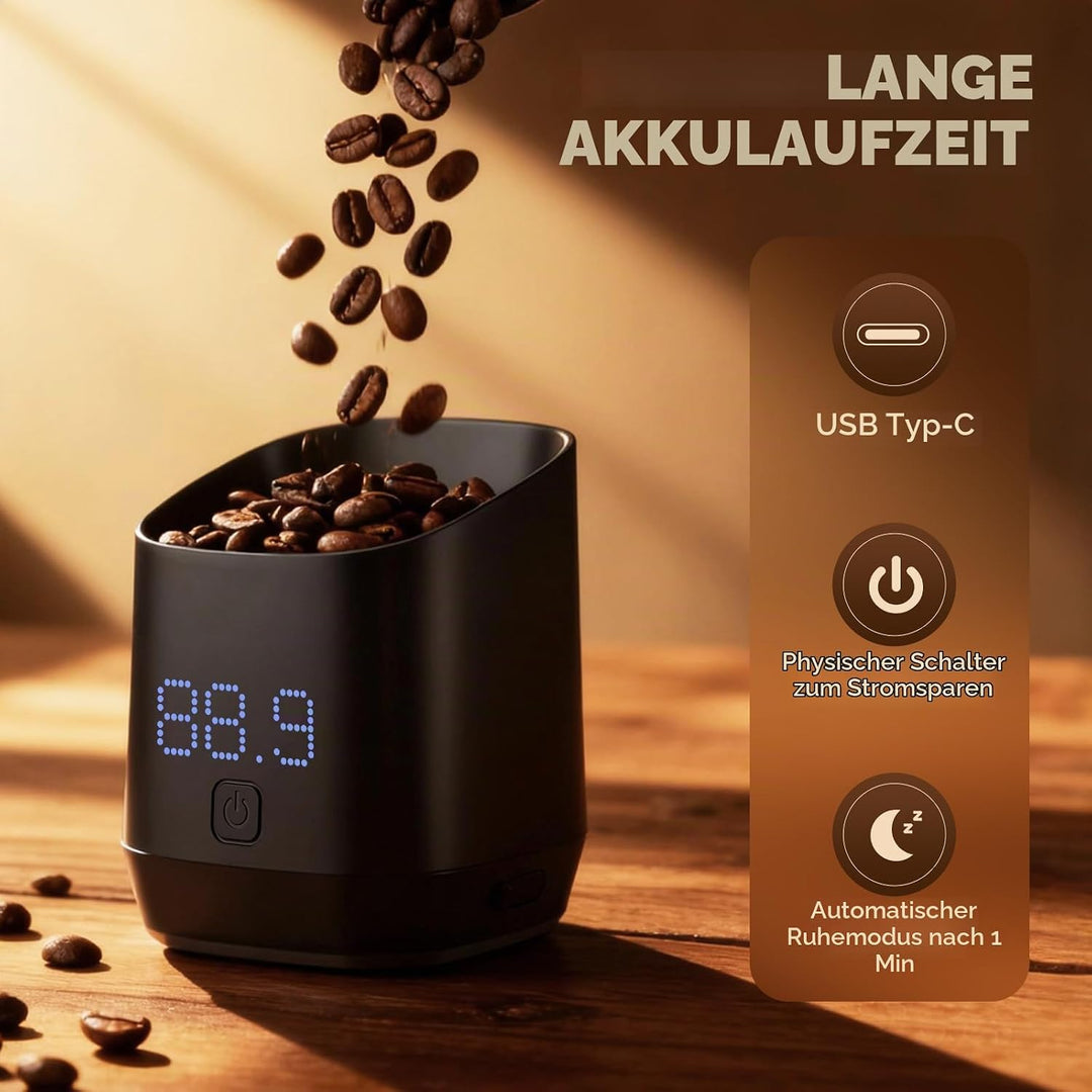 Kaffee Waage, Digital Coffee Scale för Espresso &amp; Pour-Over Wiederaufladbare Feinwaage Kaffee 0.1g m