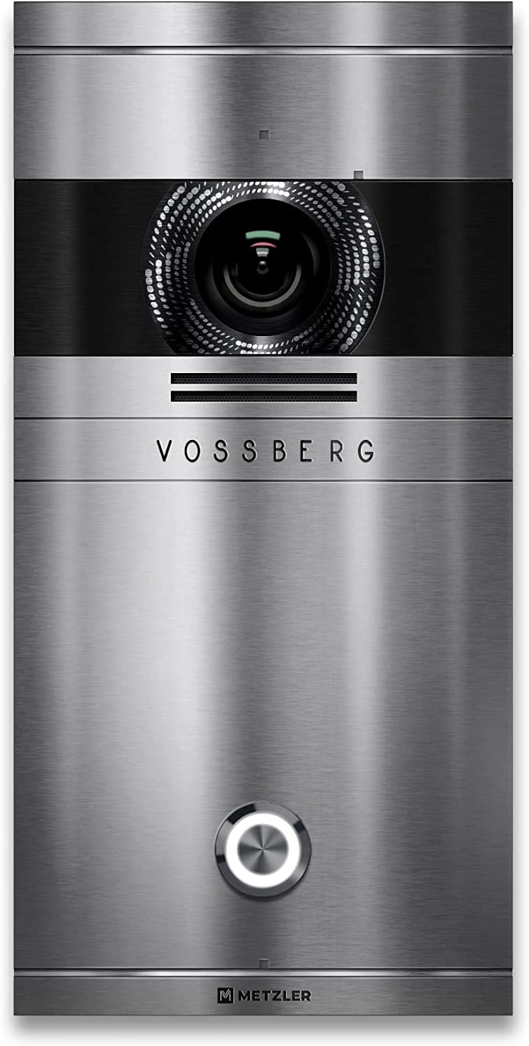 Metzler Video Türsprechanlage 1 Familienhaus | Türklingel mit Kamera FullHD | Opt. 7" Monitor | Smar