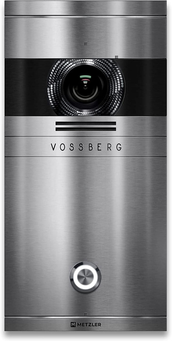 Metzler Video Türsprechanlage 1 Familienhaus | Türklingel mit Kamera FullHD | Opt. 7" Monitor | Smar