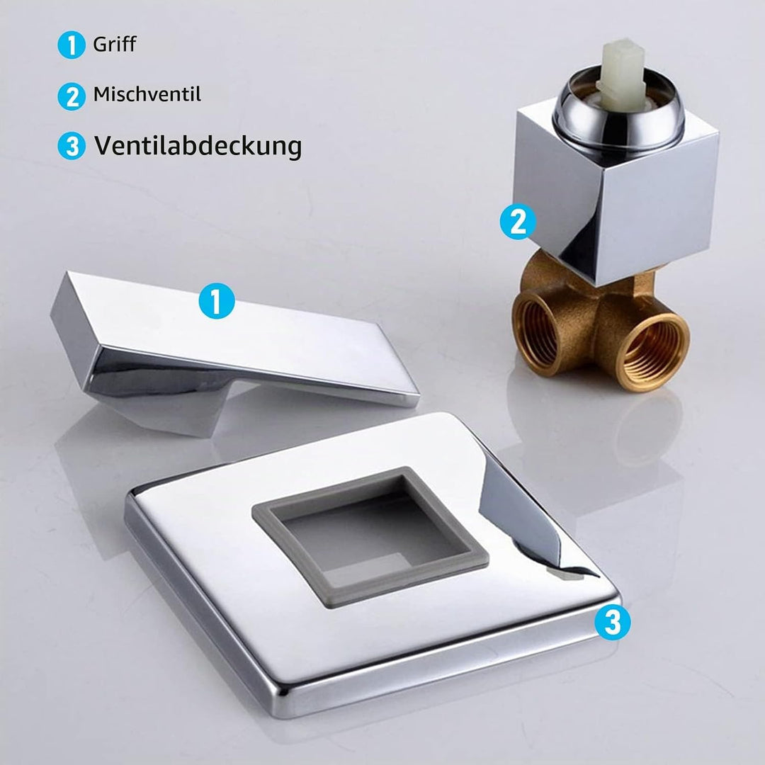 Armatur Unterputz,CEIEVER Unterputz Brausebatterie mit Schraube und Schlüssel Dusche Bad Unterputz M