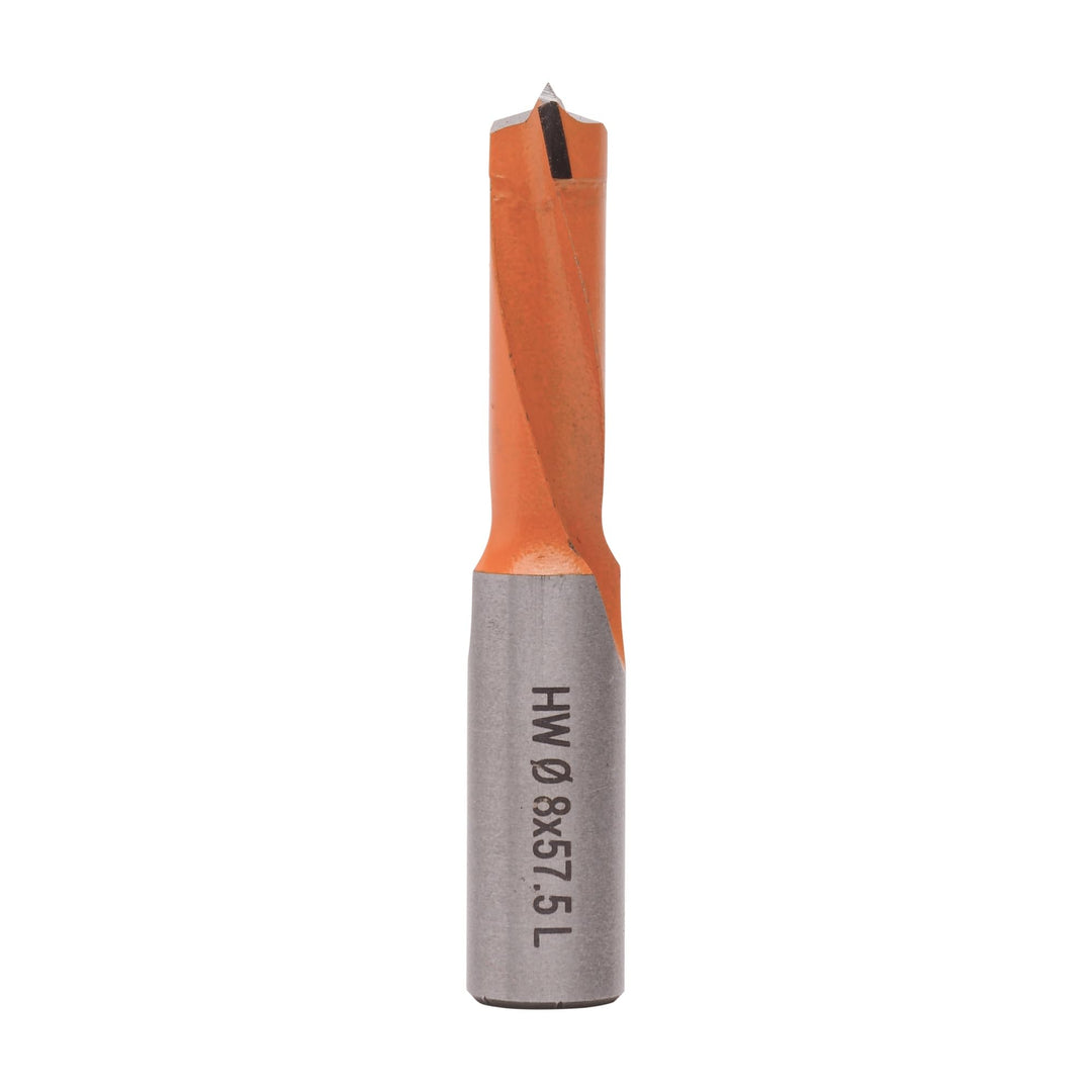 ENT 22164 Dübelbohrer HW, Schaft (S) 10 mm, Durchmesser (D) 8 mm, NL 27 mm, SL 27 mm, L 57,5 mm, Lin