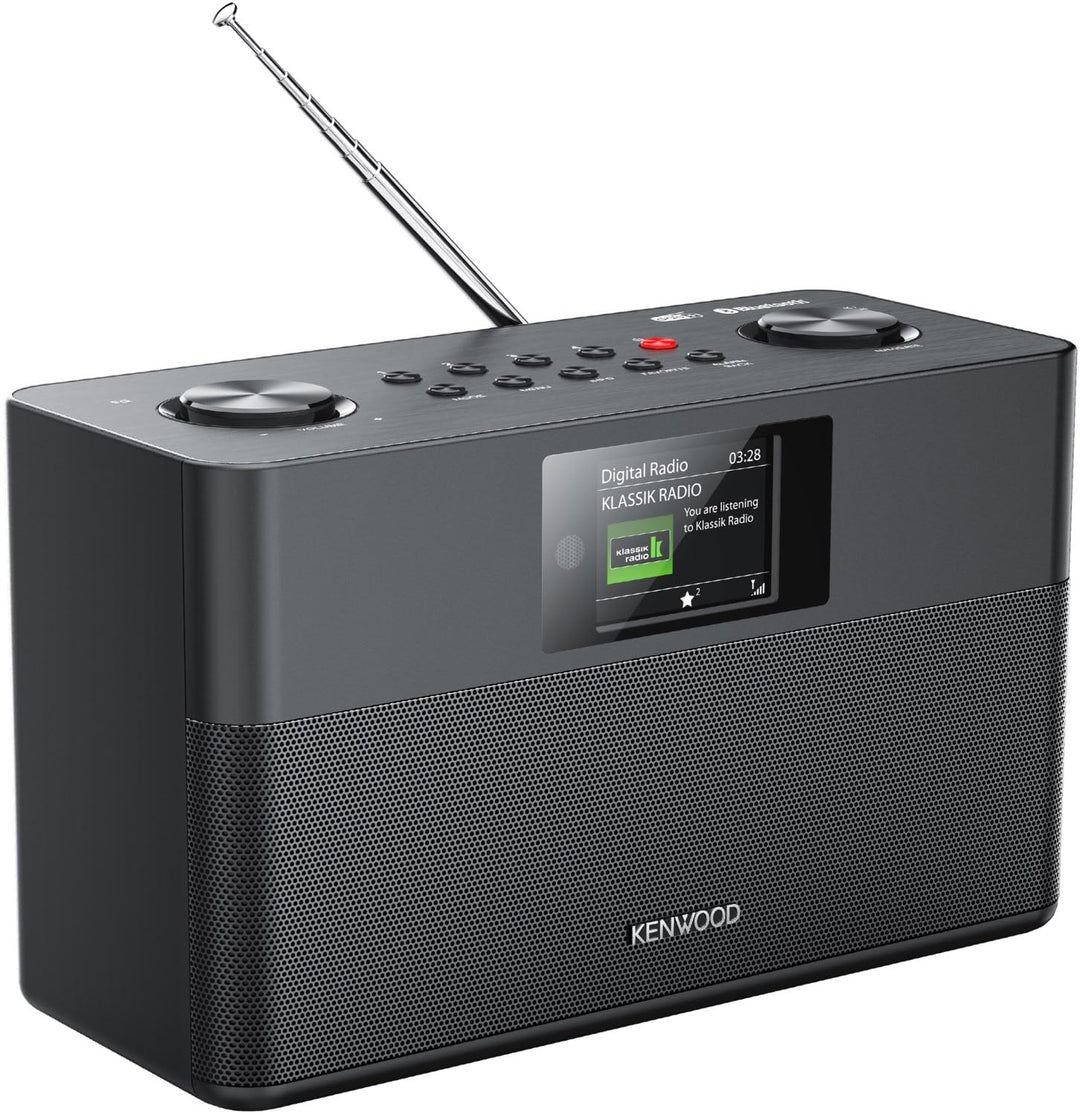 Dab+ Digitalradio mit Bluetooth, kompaktes FM-Stereo-Radio mit Alarm, Fernbedienung und IPS-Farbdisp