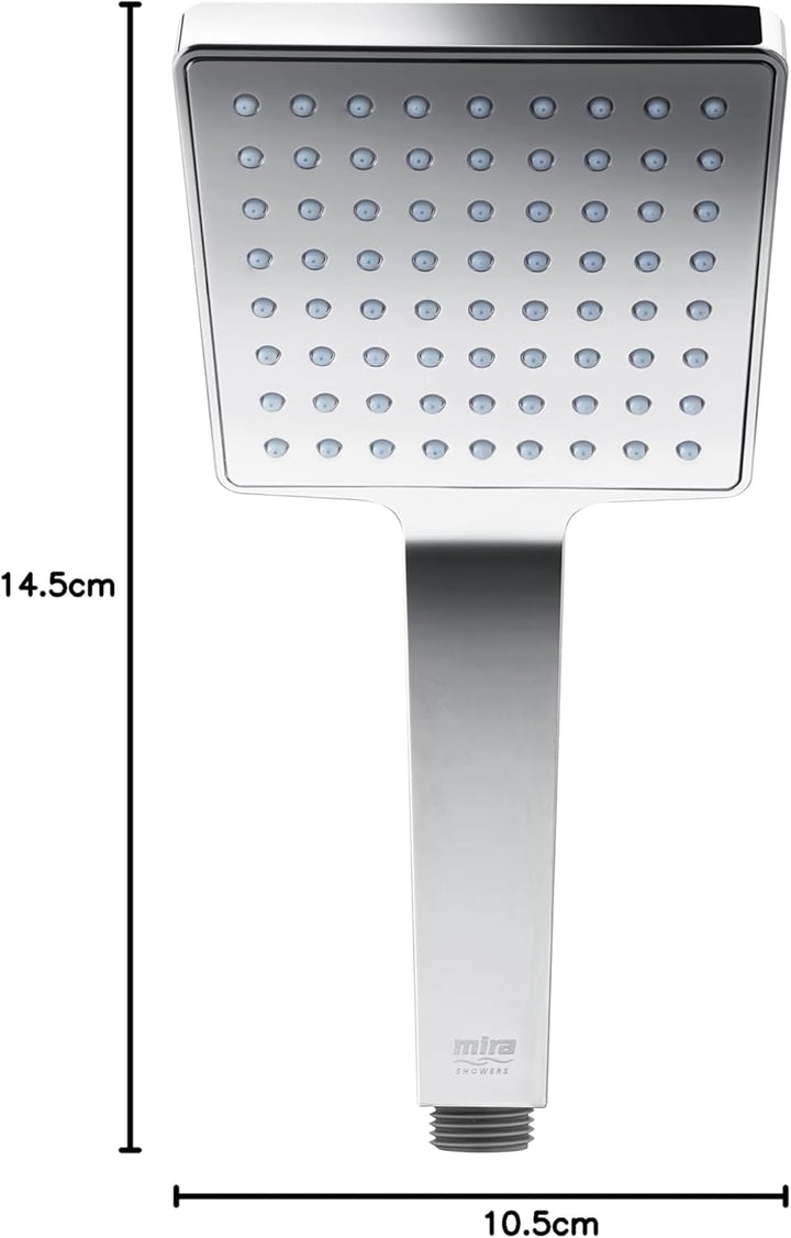 Mira Showers Mira Honesty 2.1605.283, quadratisch, 110 mm, Chrom Duschkopf