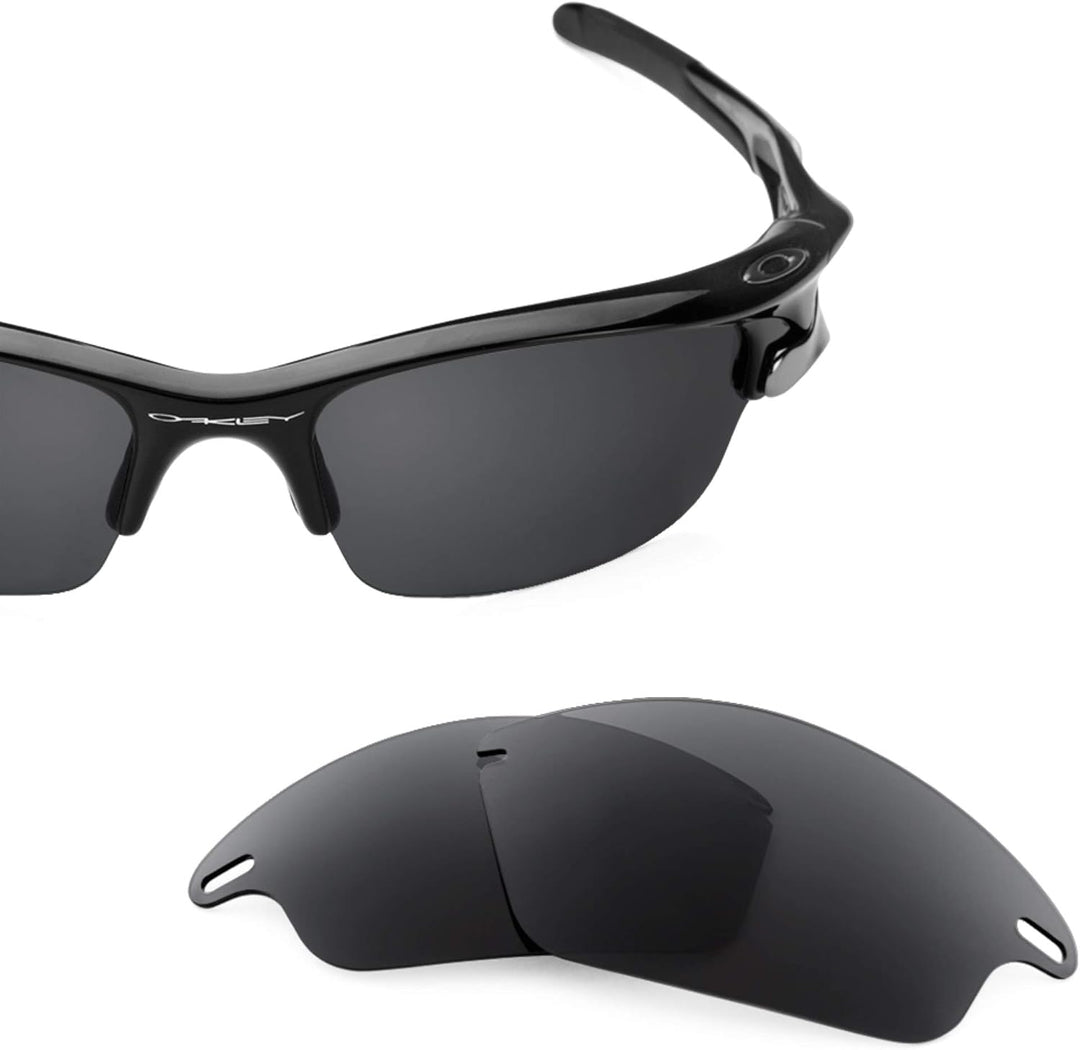 REVANT Ersatzgläser für Oakley Fast Jacket - Kompatibel mit für Oakley Fast Jacket Schwarz - Polaris