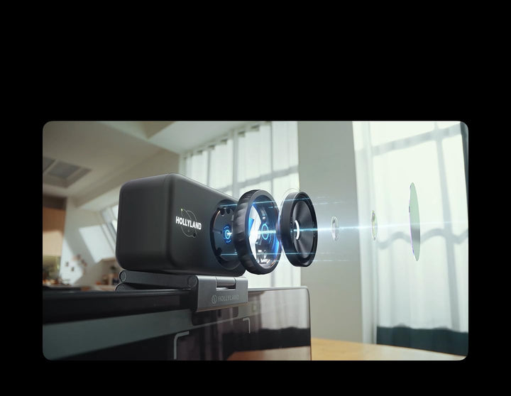 Hollyland Lyra Webcam: UHD 4K Webcam für PC & Mac, 1/1.5" Sensor, Autoframing, PDAF, HDR - Ideal für