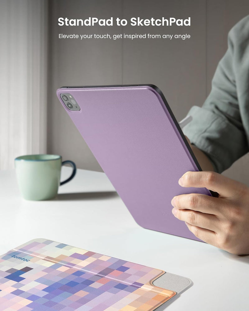 tomtoc Smart Folio Hülle für 2024 Neu 11 Zoll iPad Air M2, 10,9 Zoll iPad Air 5/4, 11 Zoll iPad Pro
