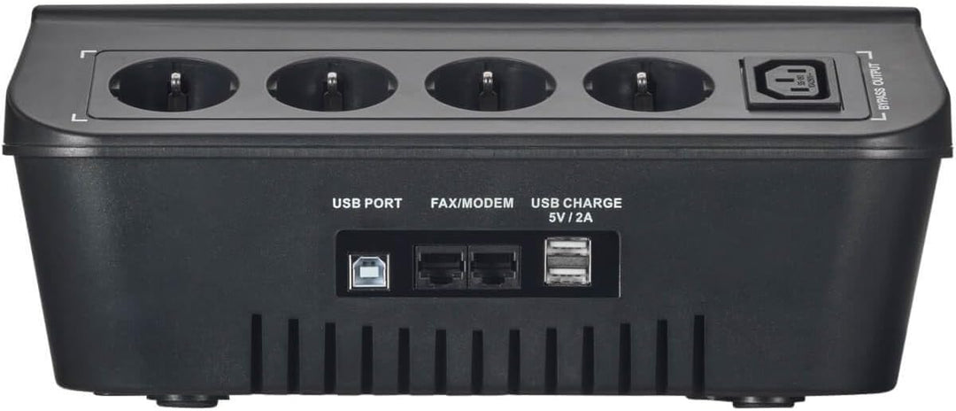 Accurat UPS Unterbrechungsfrei Stromversorgung Flux850-850VA/510W, AVR, LCD, AC, 2 Schuko-Steckdose,