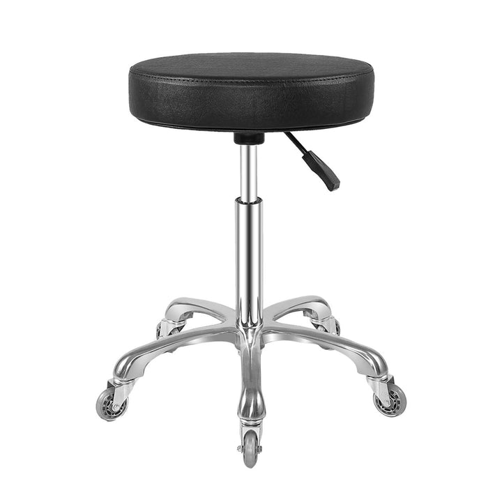 Ainilaily Hocker mit Rollen, Rollhocker höhenverstellbar 10cm Polsterung -Werkstatthocker Sitzhöhe B