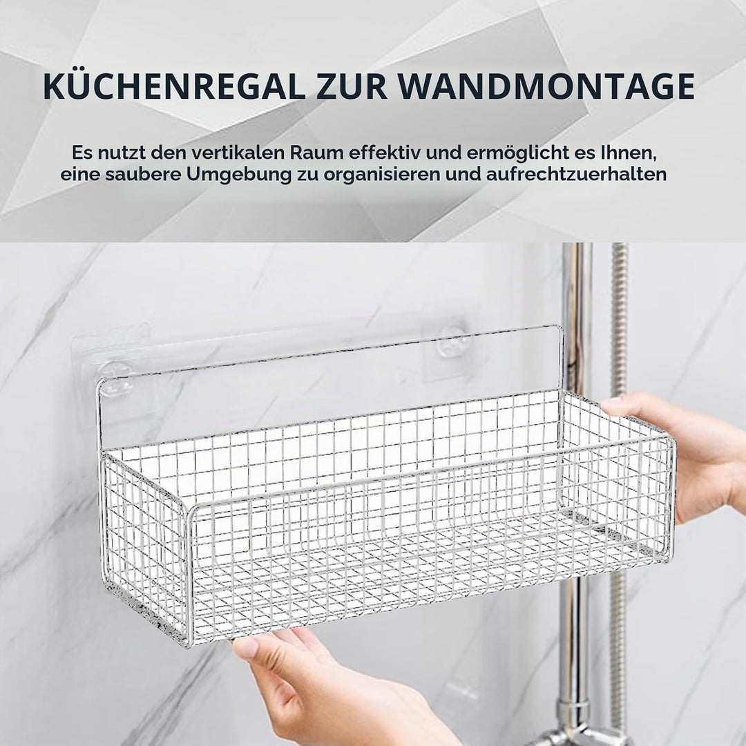 Hängender Wandkorb, Draht-Aufbewahrungskorb, Küchen-Wandregale, hängender Aufbewahrungskorb, Draht-W