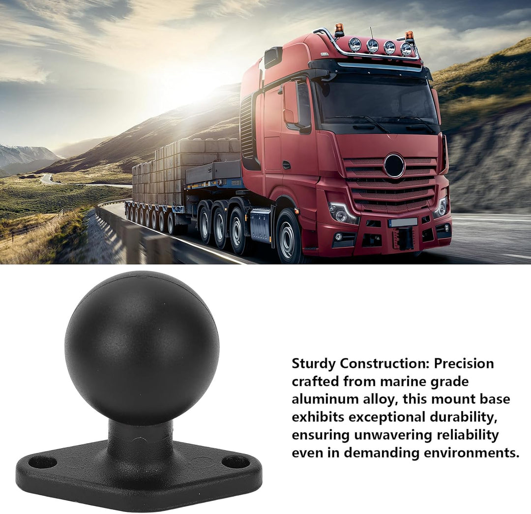 1,5 Zoll Ram Kugelhalterung, Ram Halterungskugel aus Eloxierter Aluminiumlegierung, Runde Platte mit