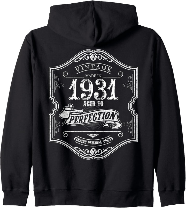 1931 Geburtstagsgeschenk 91 Jahre alt 91. Geburtstag Kapuzenjacke