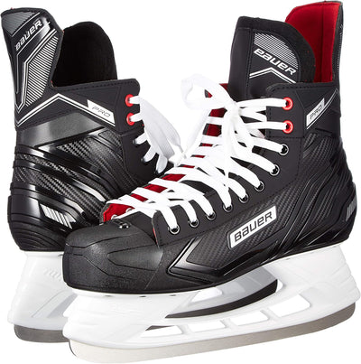 Bauer Jungen Pro Skate Feldhockeyschuhe 35 EU Schwarz Schwarz Weiss Rot Si 900, 35 EU Schwarz Schwar