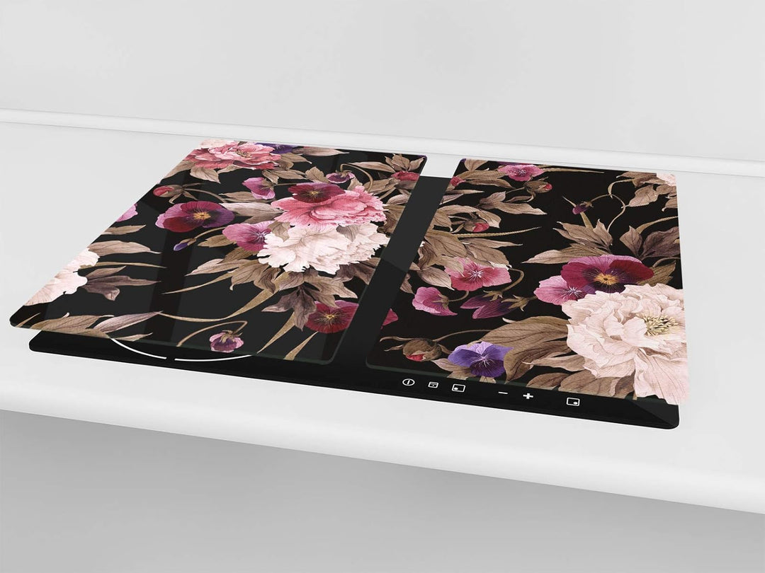 Schneidbrett aus Hartglas und schützende Arbeitsoberfläche – Schneideplatten SINGLE mit 60 x 52 cm u