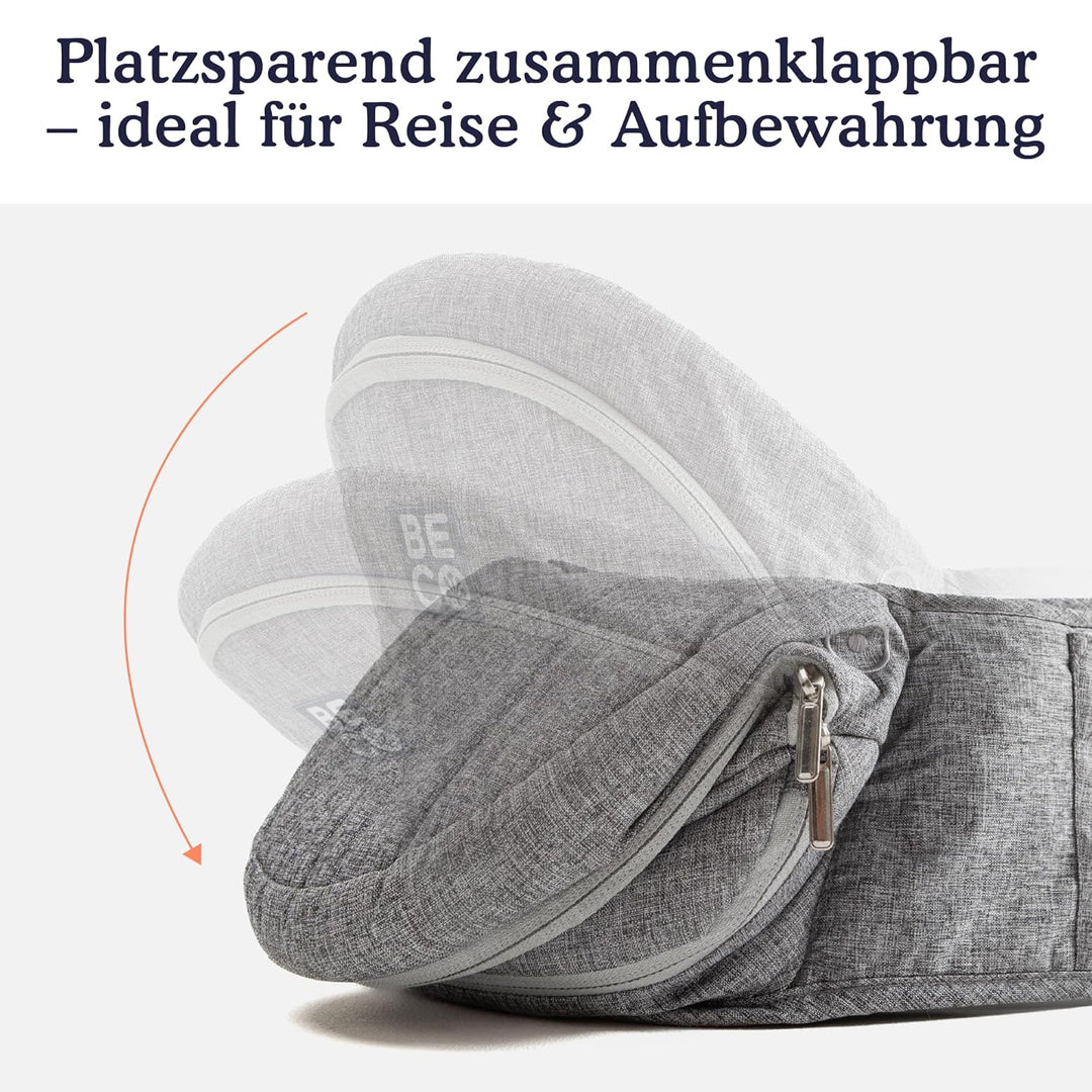 Beco Gemini Hüftsitz Babytrage – 4-in-1 Ergonomische Kindertrage für Neugeborene & Kleinkinder (0-36