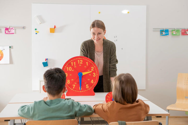 Betzold - Schüler-Uhr Klassensatz mit Box - 25 Lernuhren, 1 Demonstrationsuhr Nocolor, Nocolor