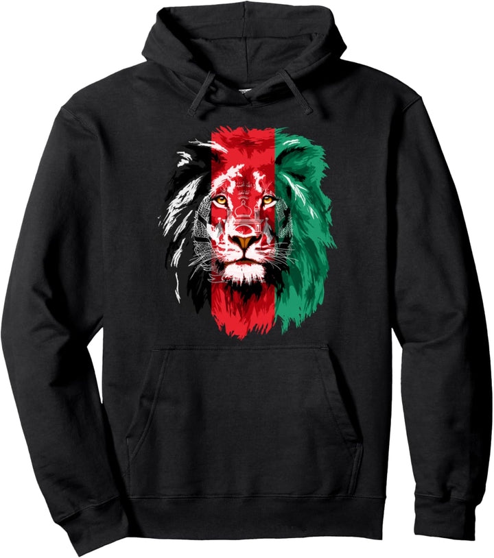Afghanistan Flag Lion Free Afghanistan Pullover Hoodie