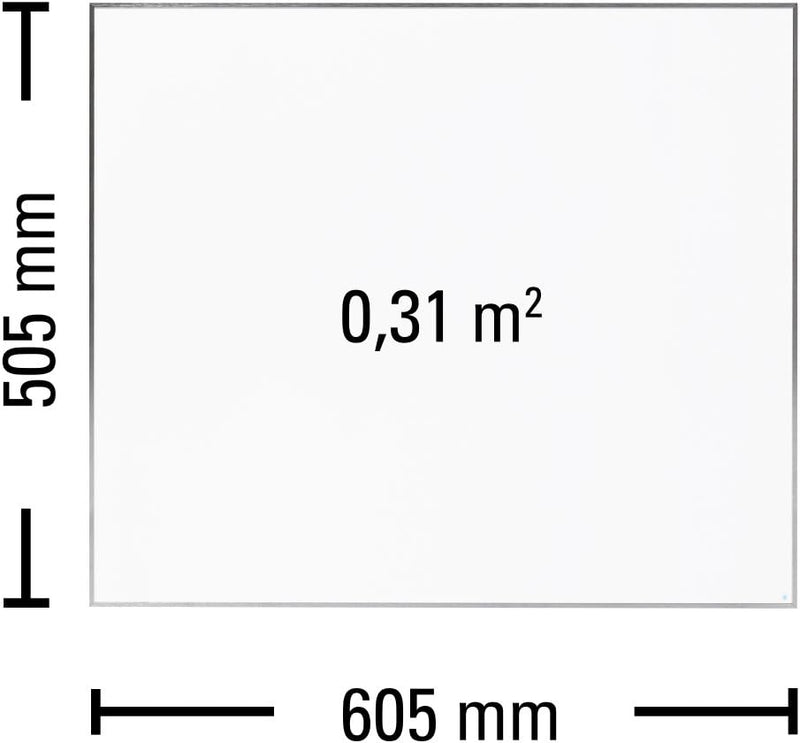 TROTEC Infrarot Wandheizung TIH 300 S – Heizleistung 300 W – Elektro Heizkörper, 605 x 505 mm, IP54,