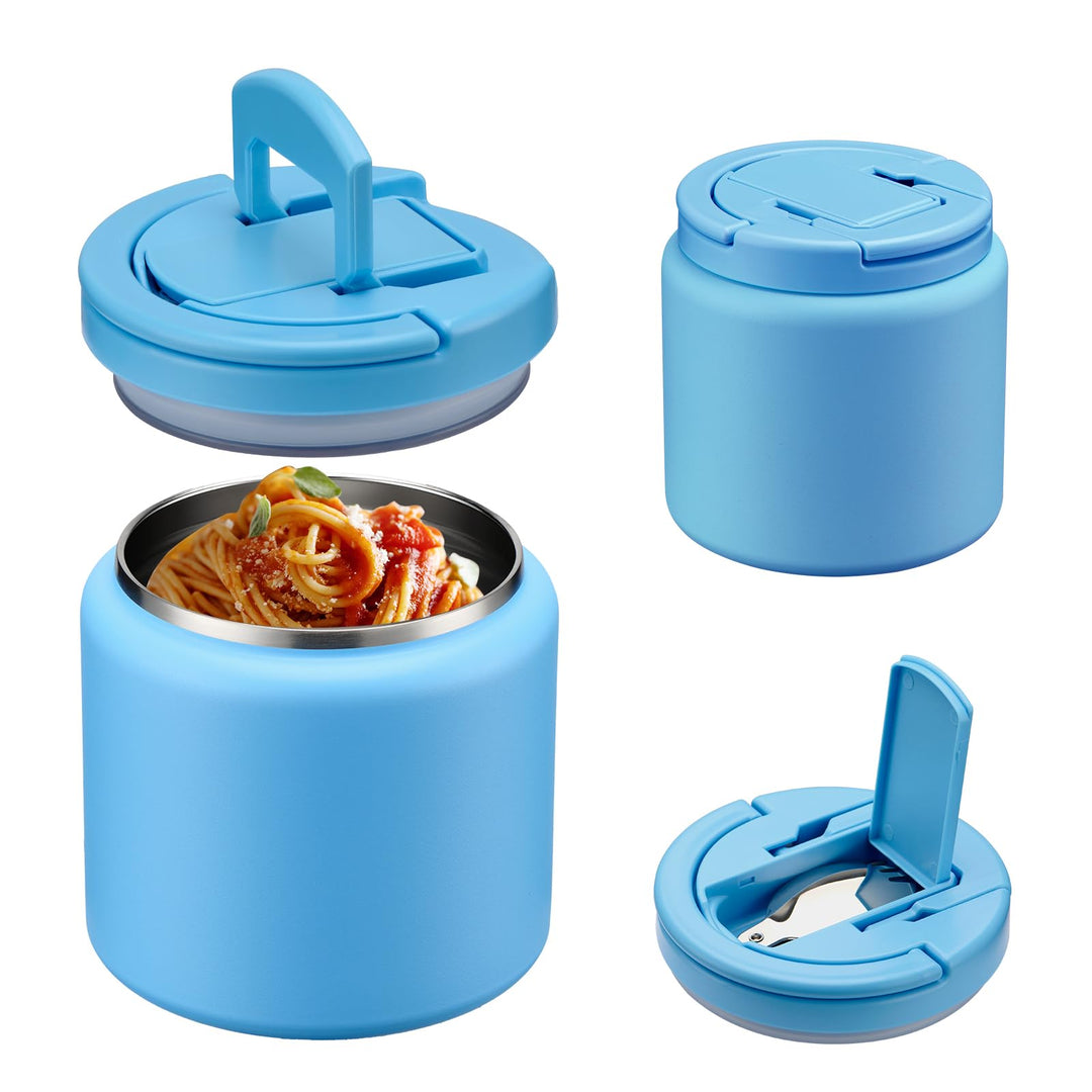 Itslife Thermobehälter für Essen 760ml, Edelstahl Warmhaltebehälter Essen mit Löffel, Thermo Lunchbo