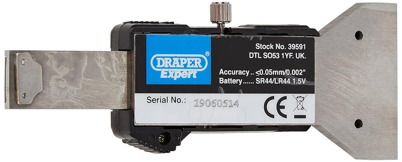 Draper Expert 39591 Digitaler Profiltiefenmesser mit Edelstahlgehäuse