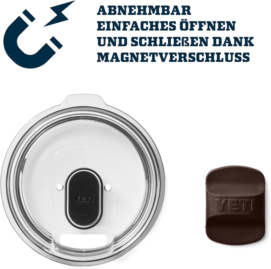 YETI Rambler 20 oz (591 ml) Tumbler mit abnehmbarem MagSlider‑Deckel, Edelstahl‑Thermobecher, Vakuum