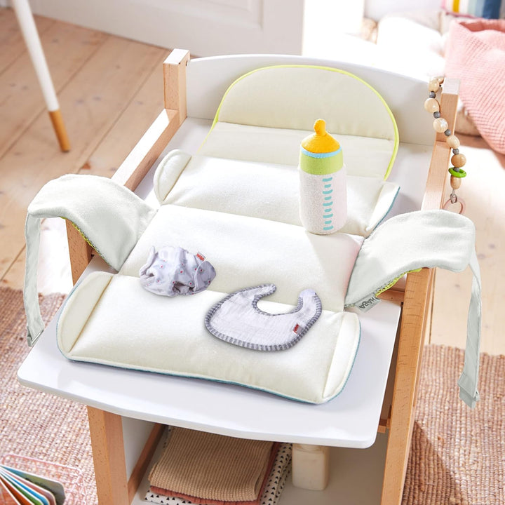 HABA 306516 - Wickeltasche Sommerwiese, Zubehör für Puppen ab 1,5 Jahren