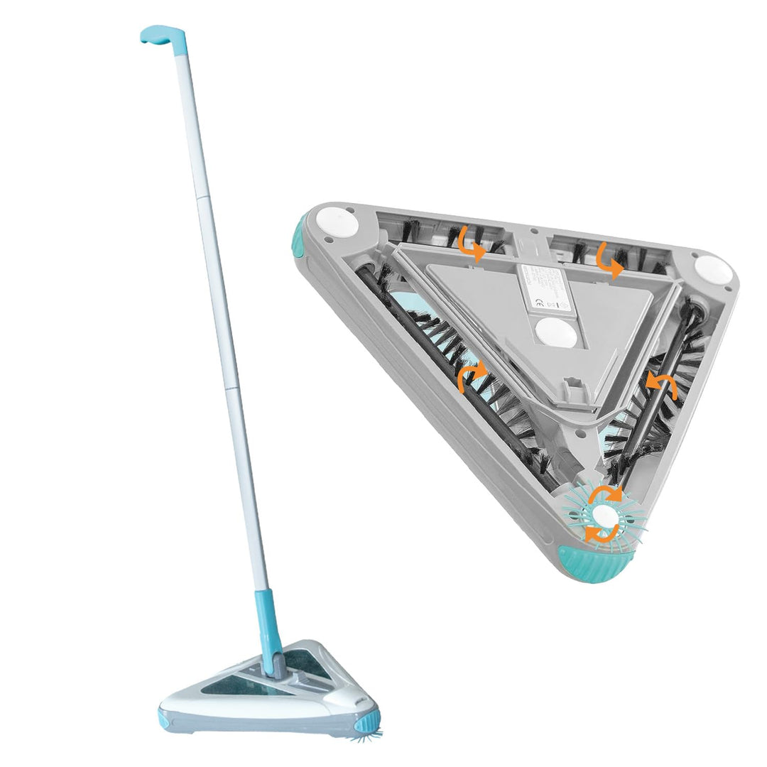 Livington Deeper Sweeper - kabelloser Akku Bodenreiniger mit 4 rotierenden Bürsten - Triangle-Design