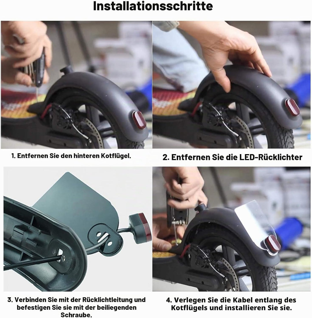 Roller Kennzeichenhalter Nummernschildhalter Elektroroller Zubehör aus Acryl Für Xiaomi M365 &amp; PRO S