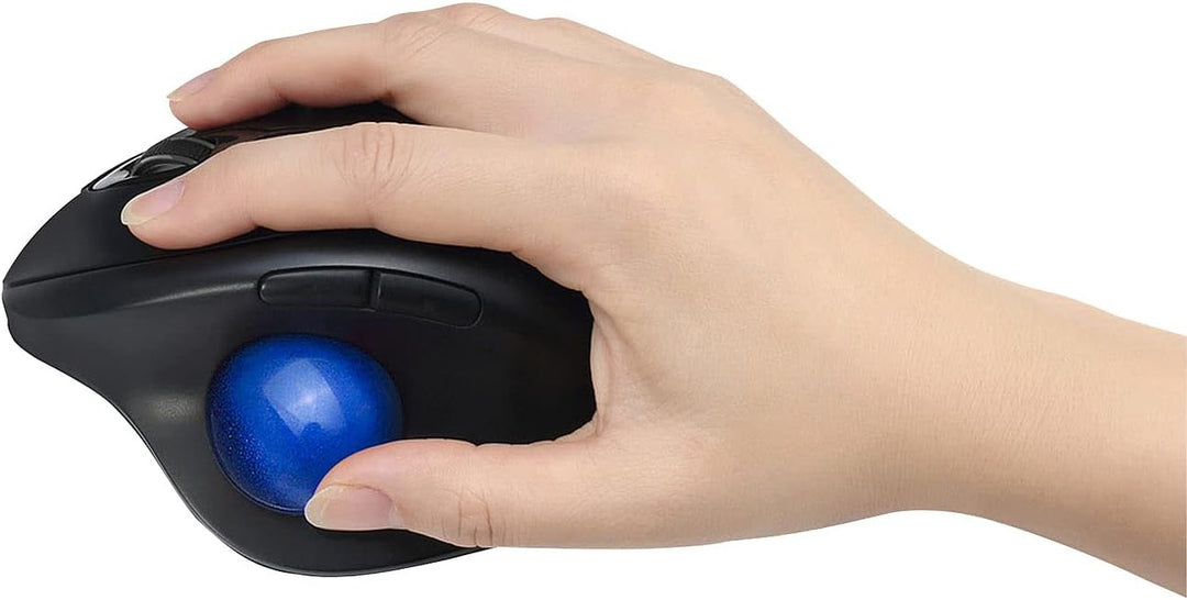 Mod-It Trackball Mouse: Kabellose Trackball-Maus mit Bluetooth, 7 Tasten, Scrollrad, 1.600 DPI (Mult