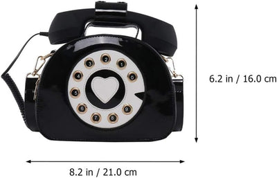 VALICLUD Umhängetasche Telefon Geformte Handtasche Retro Top Griff Tasche Neuheit Geldbörse für Frau