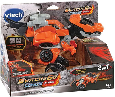 VTech Switch & Go Dinos Fire - Furex, Der Super T-Rex, Dinosaurier Spielzeug - Ab 4 Jahren - FR Vers