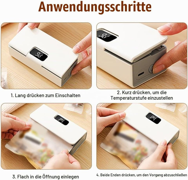 Mini Beutelverschliesser, Tragbarer Folienschweissgerät mit Magnet auf Der Rückseite und Verstecktem