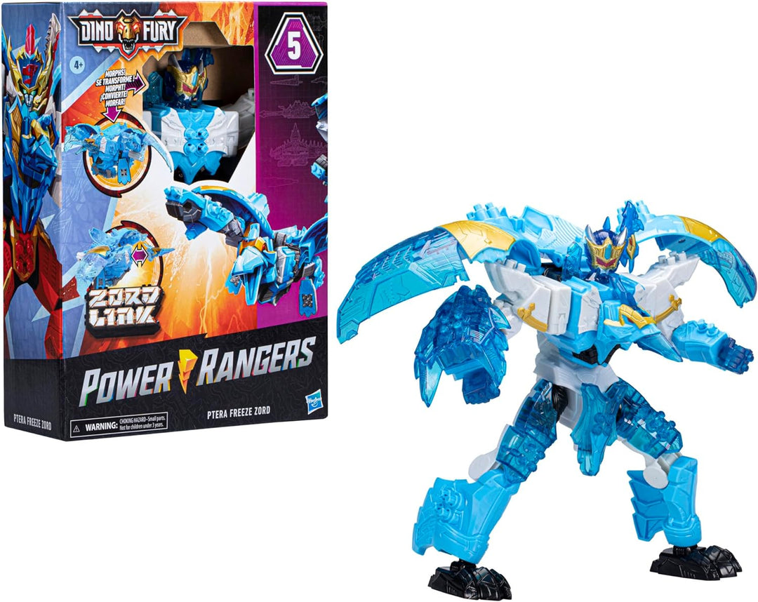 Ptera Freeze Zord Action-Figur verwandelbar Power Rangers Dino Fury Höhe 25 cm