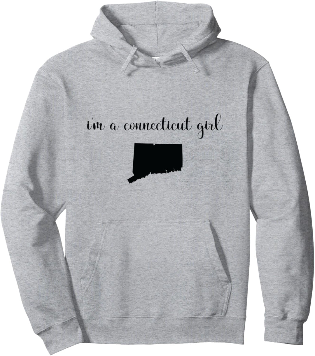 I'm A Connecticut Girl - Staatskarte Connecticut Pullover Hoodie