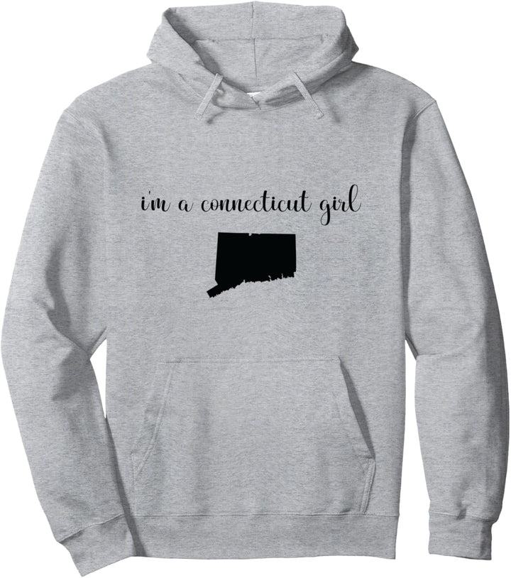 I'm A Connecticut Girl - Staatskarte Connecticut Pullover Hoodie