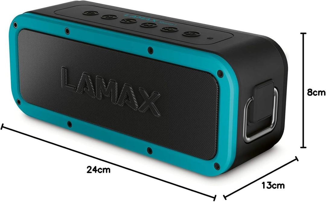 LAMAX Storm1 Bluetooth Lautsprecher 5.0, 40W, Tragbarer Kabelloser Bluetooth Box mit IP67 Wasserdich