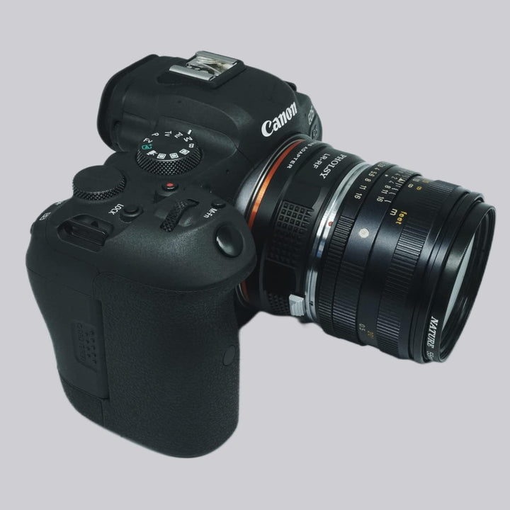 PHOLSY Objektivadapter Manueller Fokus Kompatibel mit Leica R Mount Objektiv auf Canon EOS RF Mount