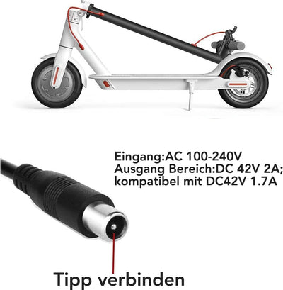 KFD Ladegerät Netzteil 42V für Segway Ninebot ES2/ES4/E22/ES1L Electric Kick Scooter, 42V 1.7A 2A fü