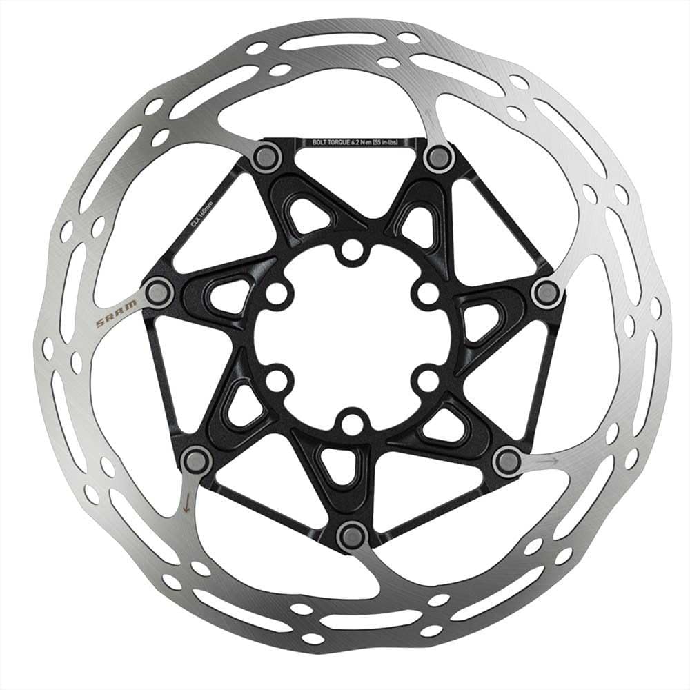 Sram Unisex – Erwachsene Rotor Centerline Bremsscheibe, schwarz, Ø 180mm