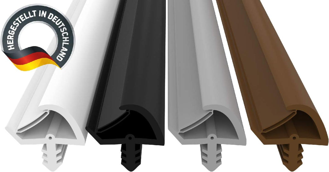 Türdichtung Braun 25m - 3mm Nutbreite / 7mm Nuttiefe / 12mm Falz - Antidehnungsfaden Haustürdichtung