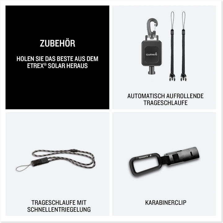 eTrex Solar GPS-Handgerät mit Solarladung, 2,2" Display - Kompass, Tracback, Geocaching Modus, Multi