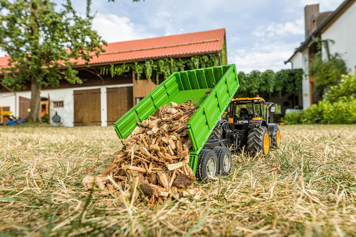 Carson 500907660 1:16 Anhänger für RC Traktor grün - Ferngesteuertes Fahrzeug, RC Traktor, Zubehör f