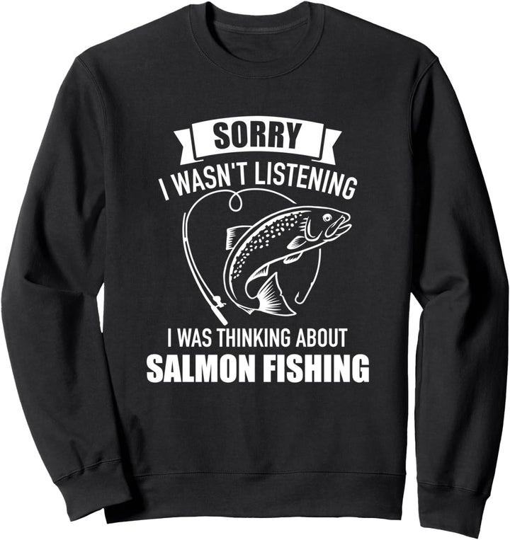 Lachs Angeln Spruch Sweatshirt