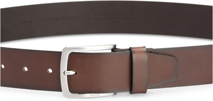 BOSS Herren Gürtel 80 Dark Brown202, 80 Dark Brown202