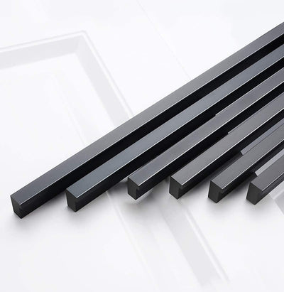 Qrity 2 Stück Aluminiumlegierung Möbelgriff Stangengriff Gesamtlänge 600 mm Küchengriff Schrankgriff