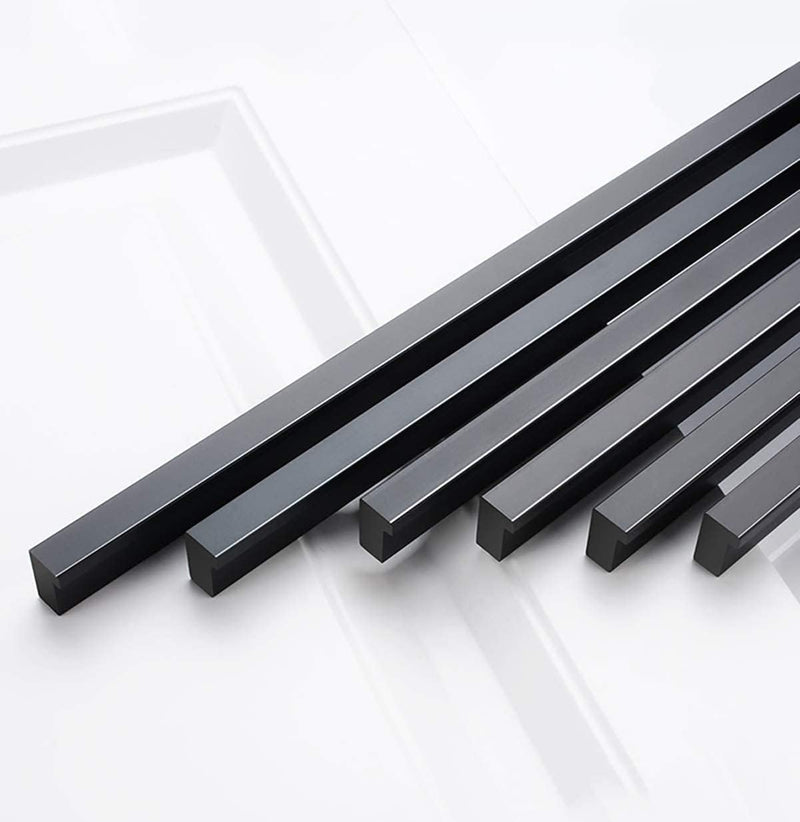 Qrity 2 Stück Aluminiumlegierung Möbelgriff Stangengriff Gesamtlänge 600 mm Küchengriff Schrankgriff