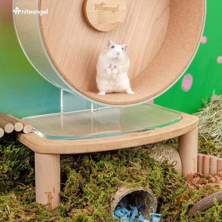 Niteangel Anti-Rutsch-Hamsterrad-Plattform – passend für Niteangel Super-Silent Hamsterrad | Acrylra