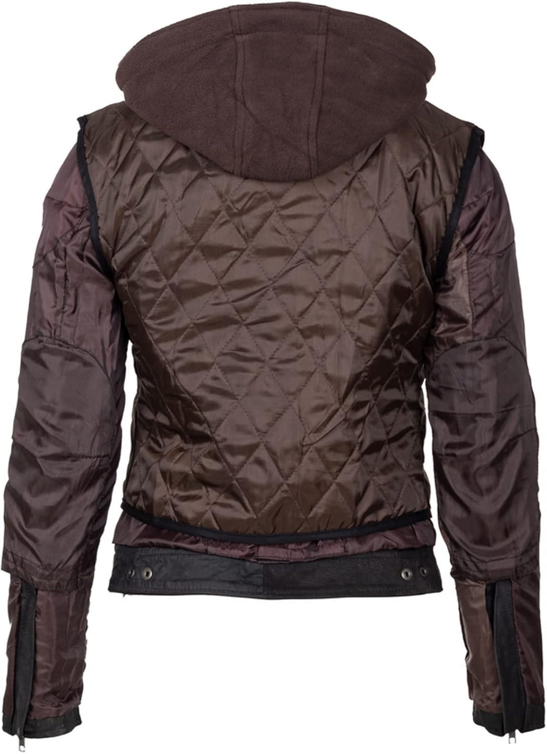 URBAN 5884 Motorradjacke Damen Mit Protektoren, Damenjacke aus Lammleder, Protektoren für Rücken, Sc