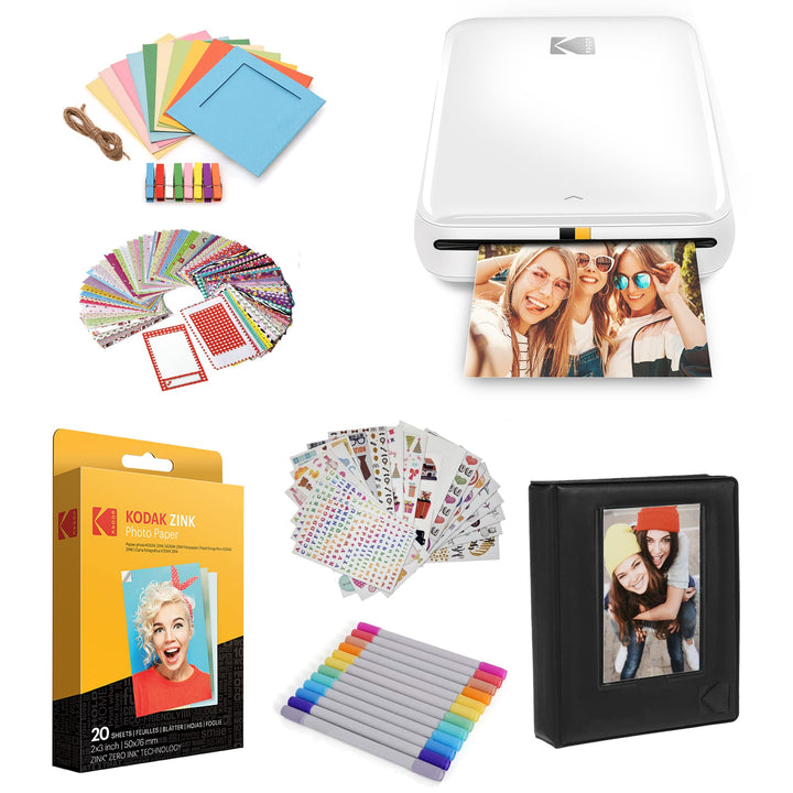 KODAK Step Drucker, Kabelloser mobiler Fotodrucker mit ZINK-Technik und gratis KODAK App für iOS und