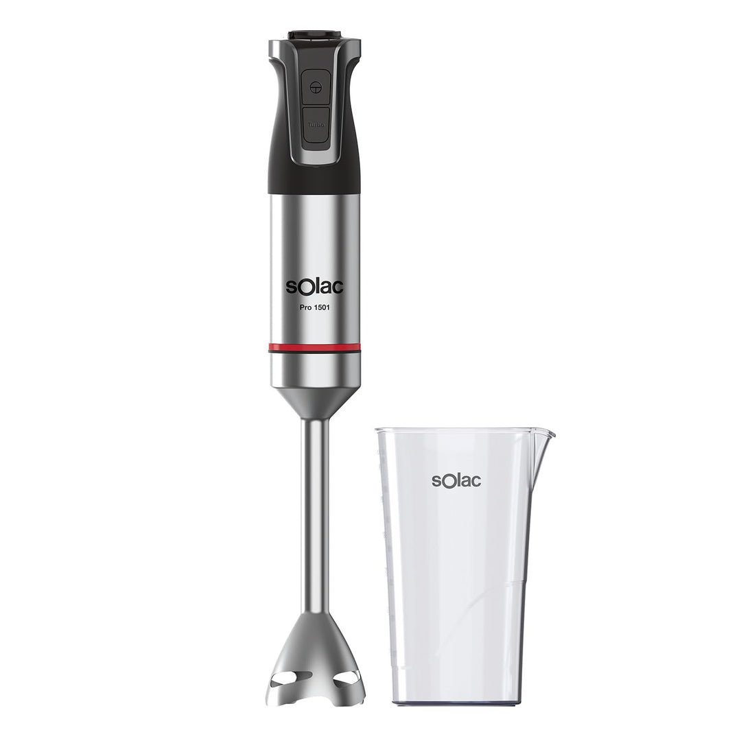 Solac Pro Chef BA5617 Stabmixer, 1500 W 1500W Edelstahl | 1500 W | Turbo, 1500W Edelstahl | 1500 W |