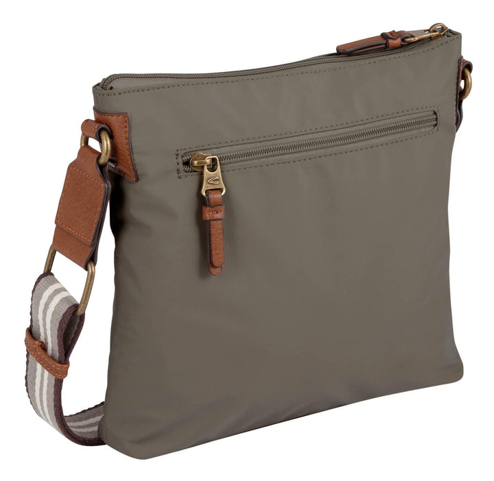 camel active bags Bari Damen Umhängetasche Crossbody Bag Gross Khaki 23 x 7 x 15, Khaki 23 x 7 x 15